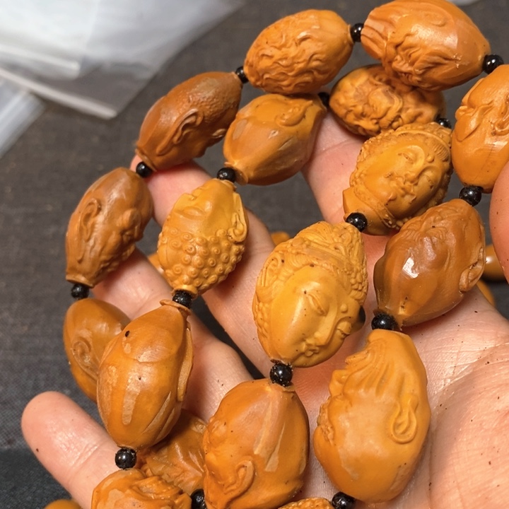 橄榄核手串/手链橄榄微瑕罗汉脖挂