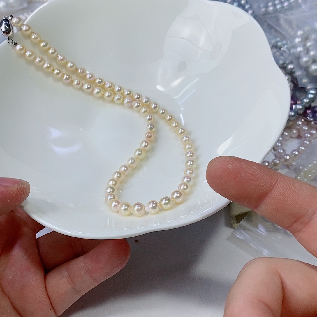 海水珍珠颈饰银S925镶嵌