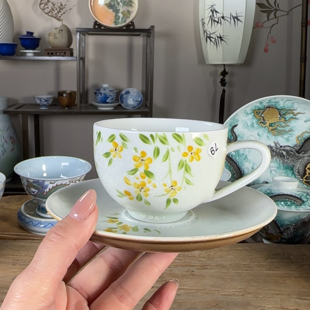 杯景德镇陶瓷柴烧多人