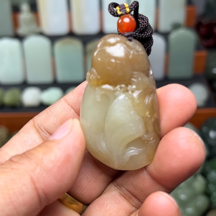 和田玉未镶嵌挂件