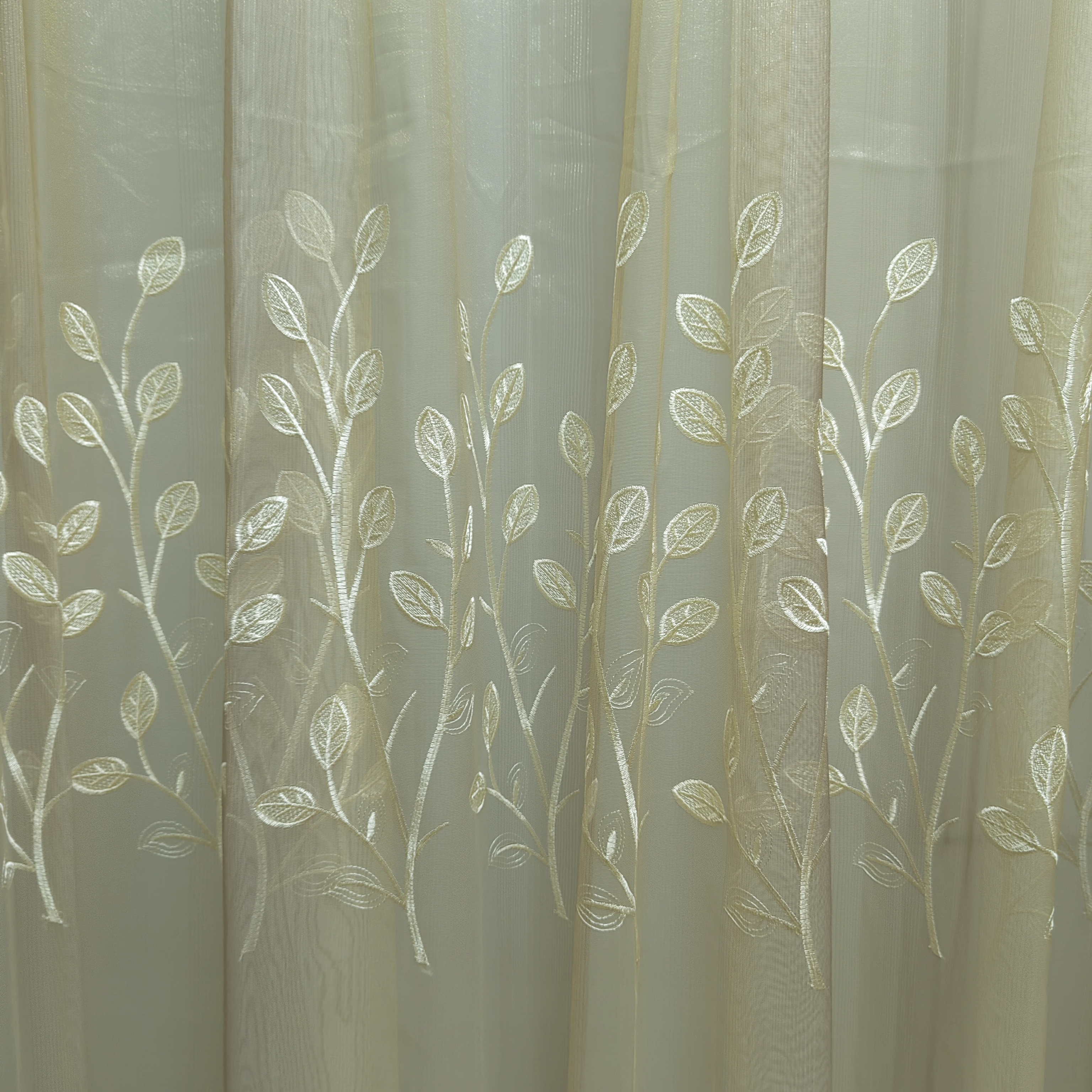 00784 防晒挂钩款成品客厅刺绣奢华纱帘宽8米高2.7米免费对开