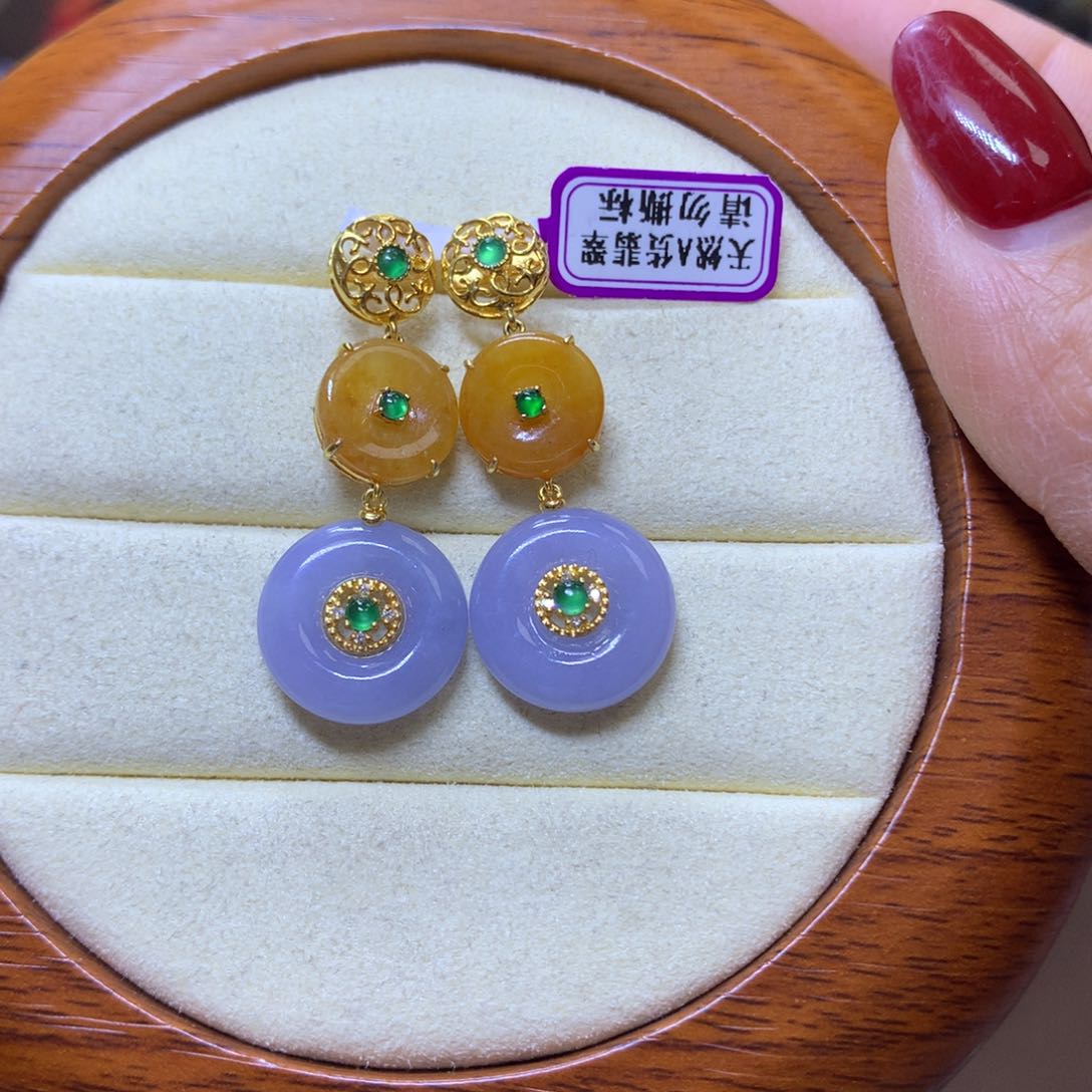【闪购商品】翡翠颈饰18K金镶嵌翡翠