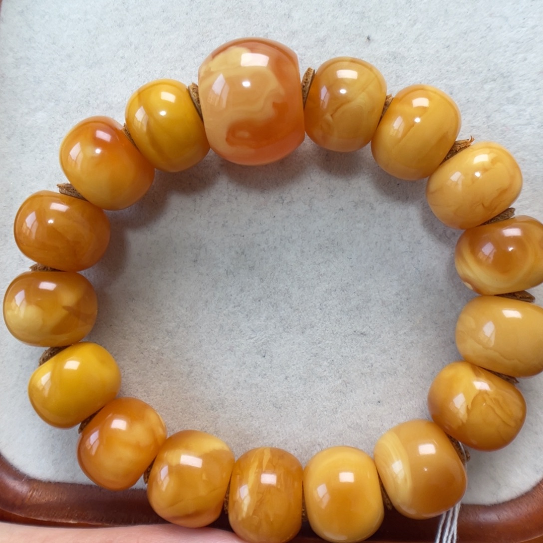 蜜蜡未镶嵌手串蜜蜡
