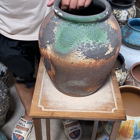 紫砂花盆口16高度29无孔