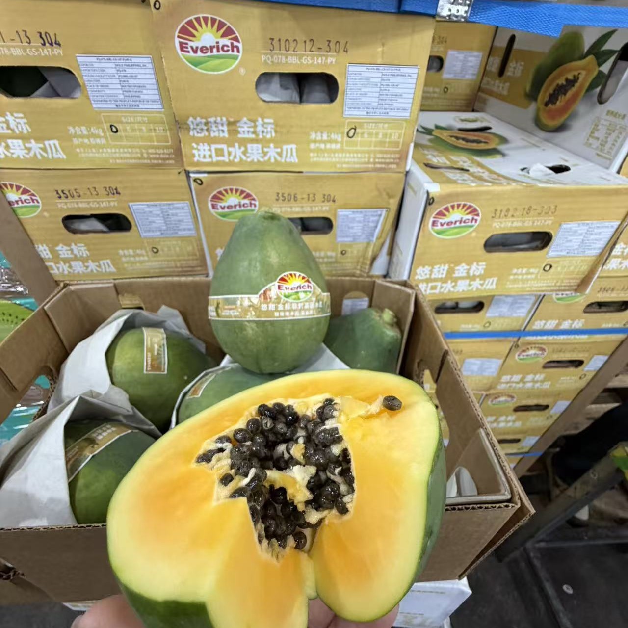 【坏果包赔】菲律宾甜镦镦非转基因木瓜5颗净重4.5~5斤