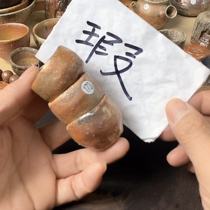 杯手工粗陶、柴烧粗陶