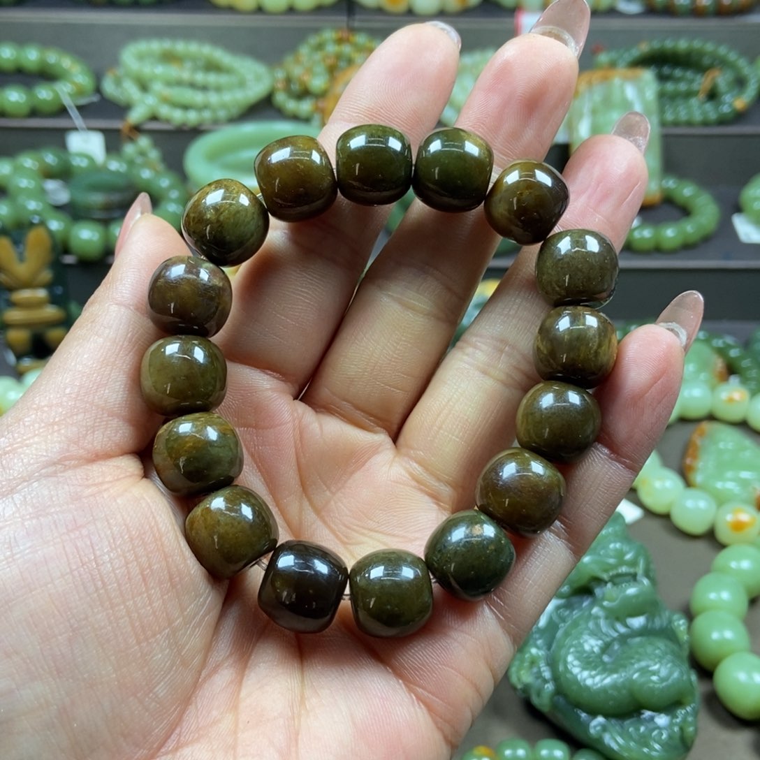 透闪石质玉手链未镶嵌