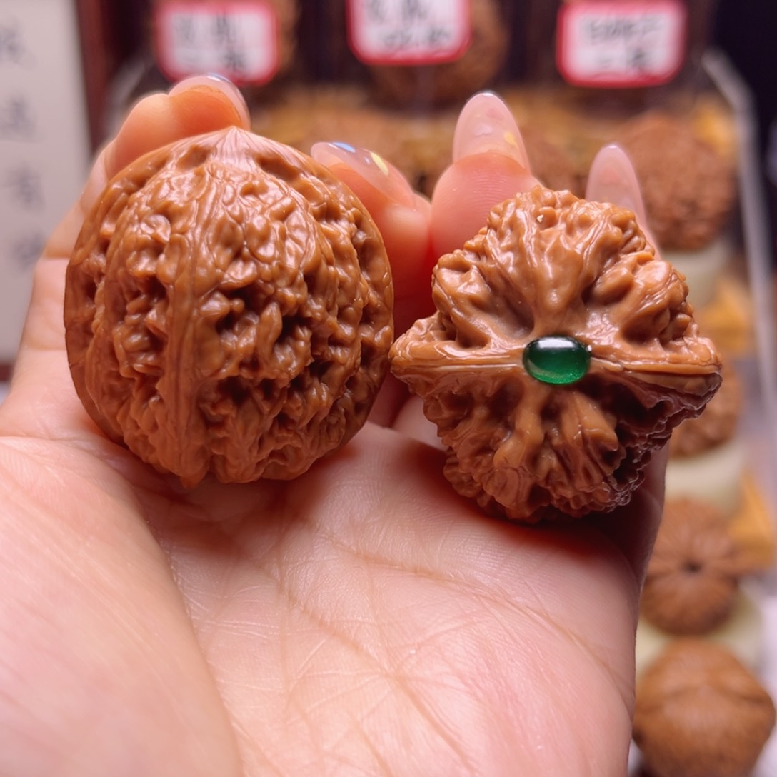 文玩核桃吊坠小众红锦鲤