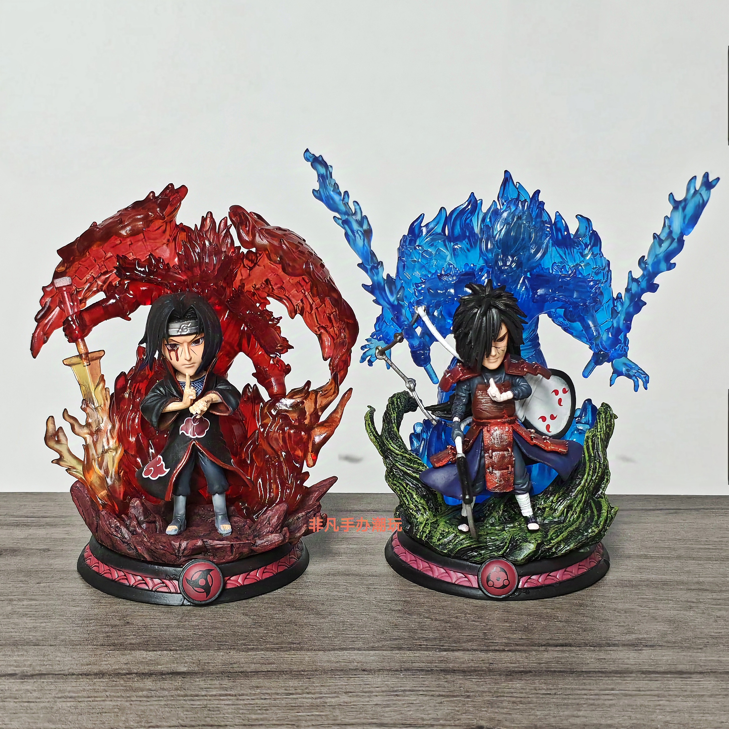 火影系列 13.5cm鼬 14.5cm斑 场景 手办雕像摆件