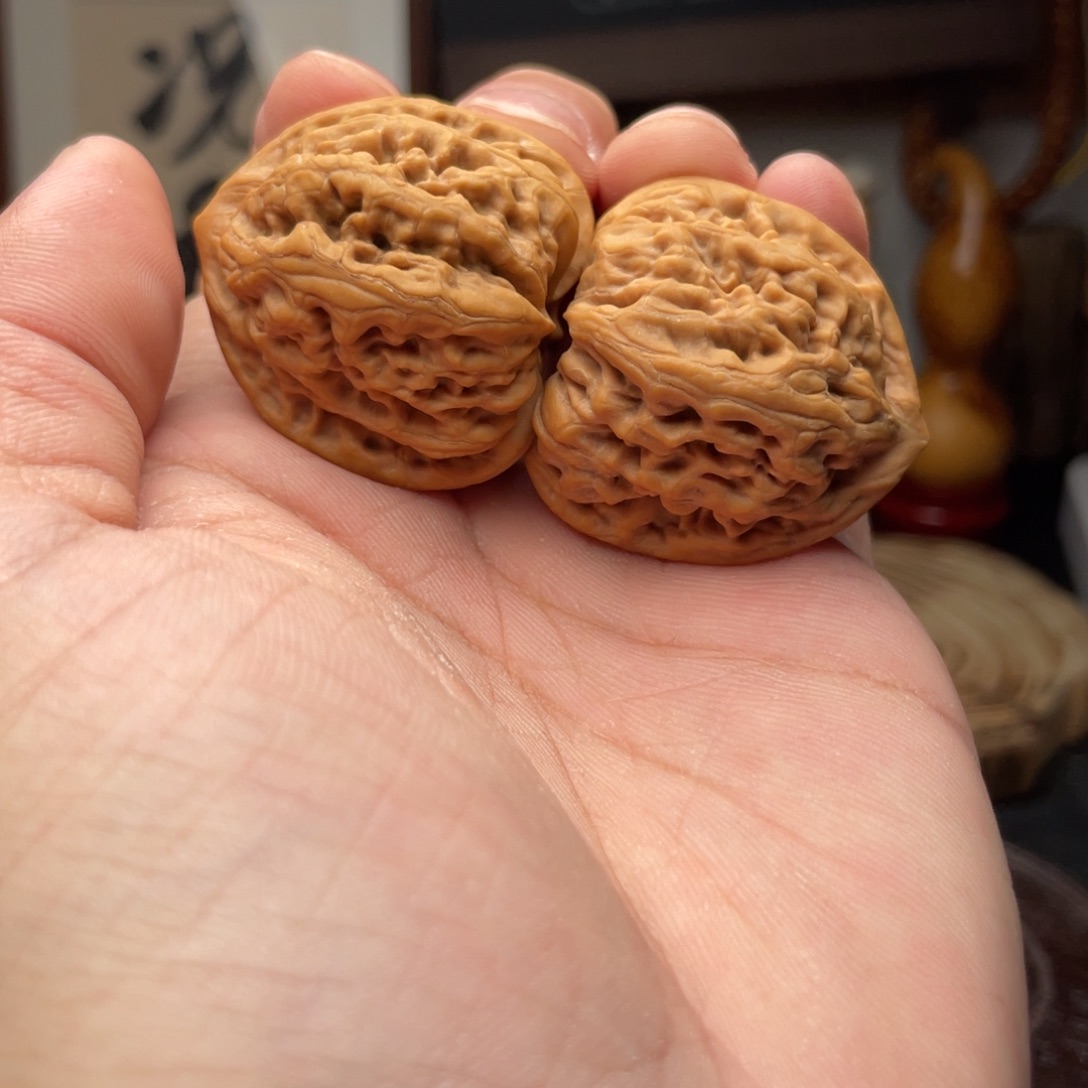 文玩核桃把件平谷九龙