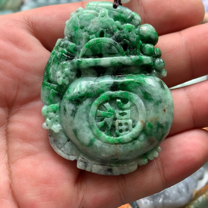翡翠项链未镶嵌保真天然a货翡翠