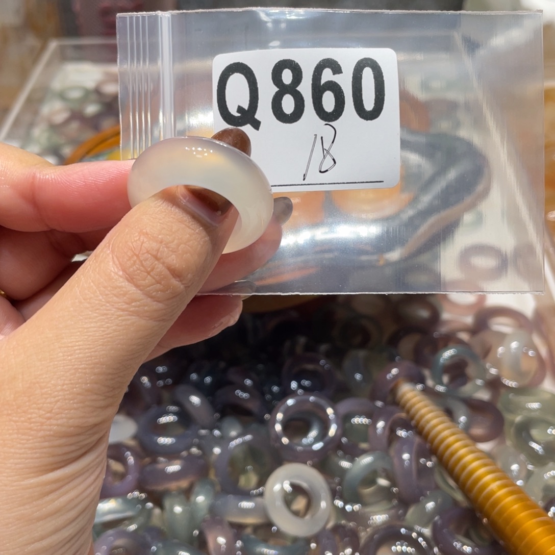 玛瑙/玉髓未镶嵌戒指860