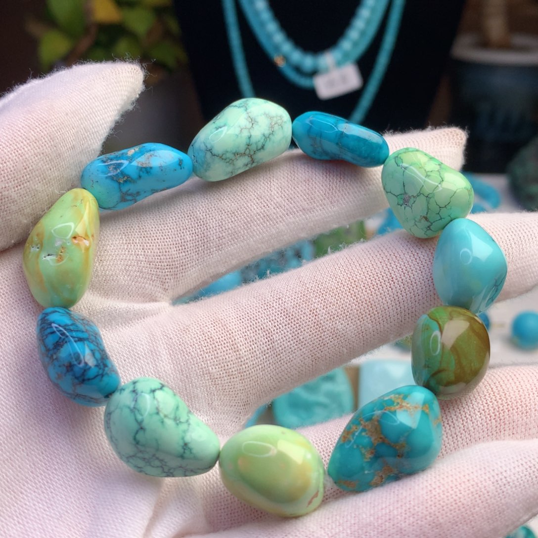 绿松石珠宝奇石未镶嵌