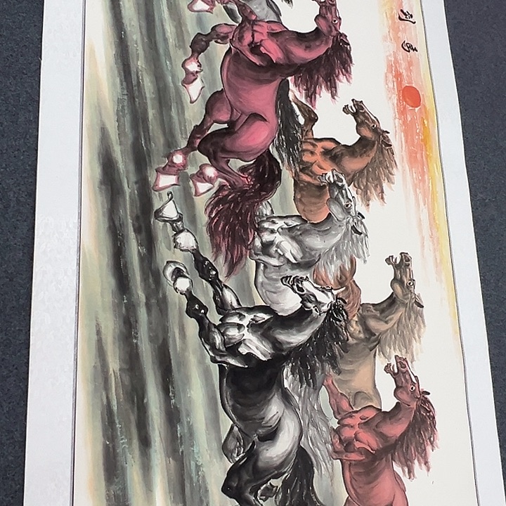 竖款晚上好呀，山水作品喜欢看看……