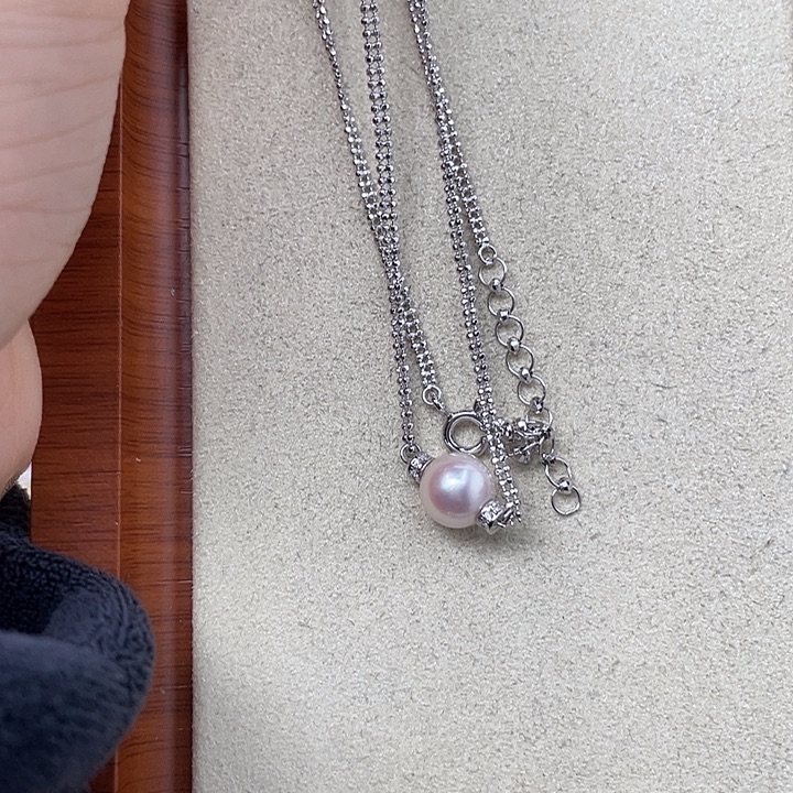 颈饰海水珍珠银S925镶嵌