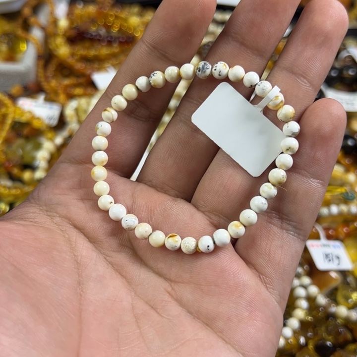 木***森琥珀未镶嵌裸石蜜蜡奥利奥手串2.6g5.2mm