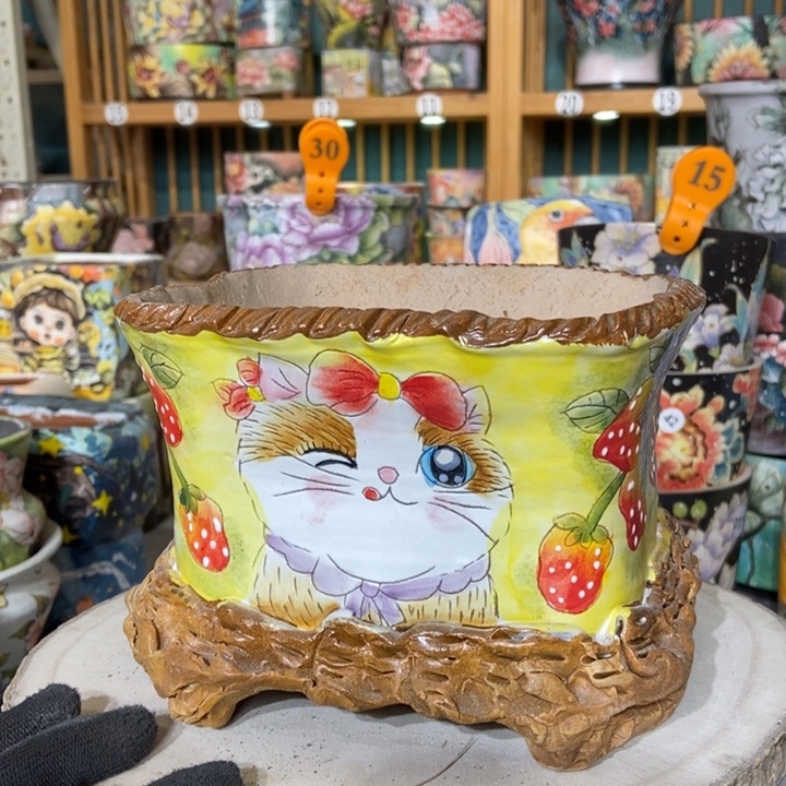 红陶景德镇艺术手绘作品