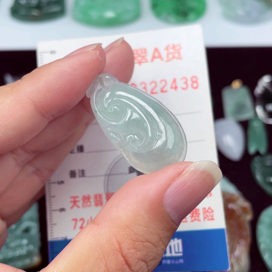 翡翠未镶嵌颈饰9988998889888