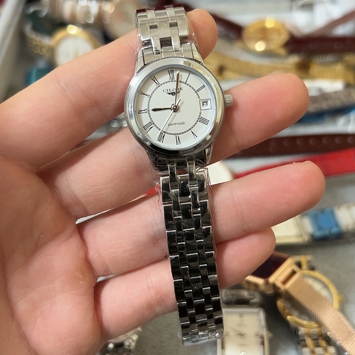 川***馆钢牛皮（革）钢石英机芯