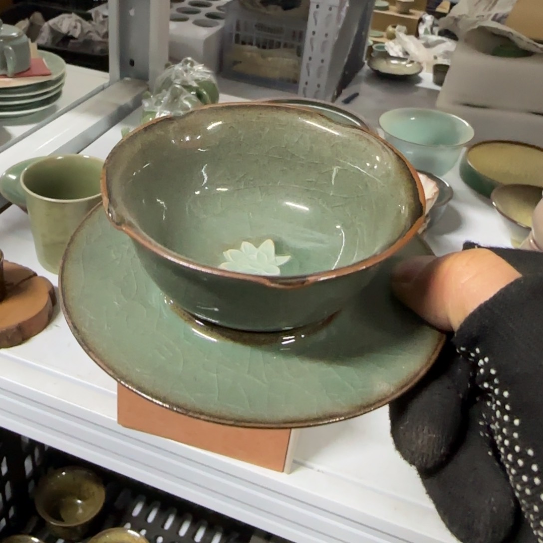 小金茶具青瓷茶器