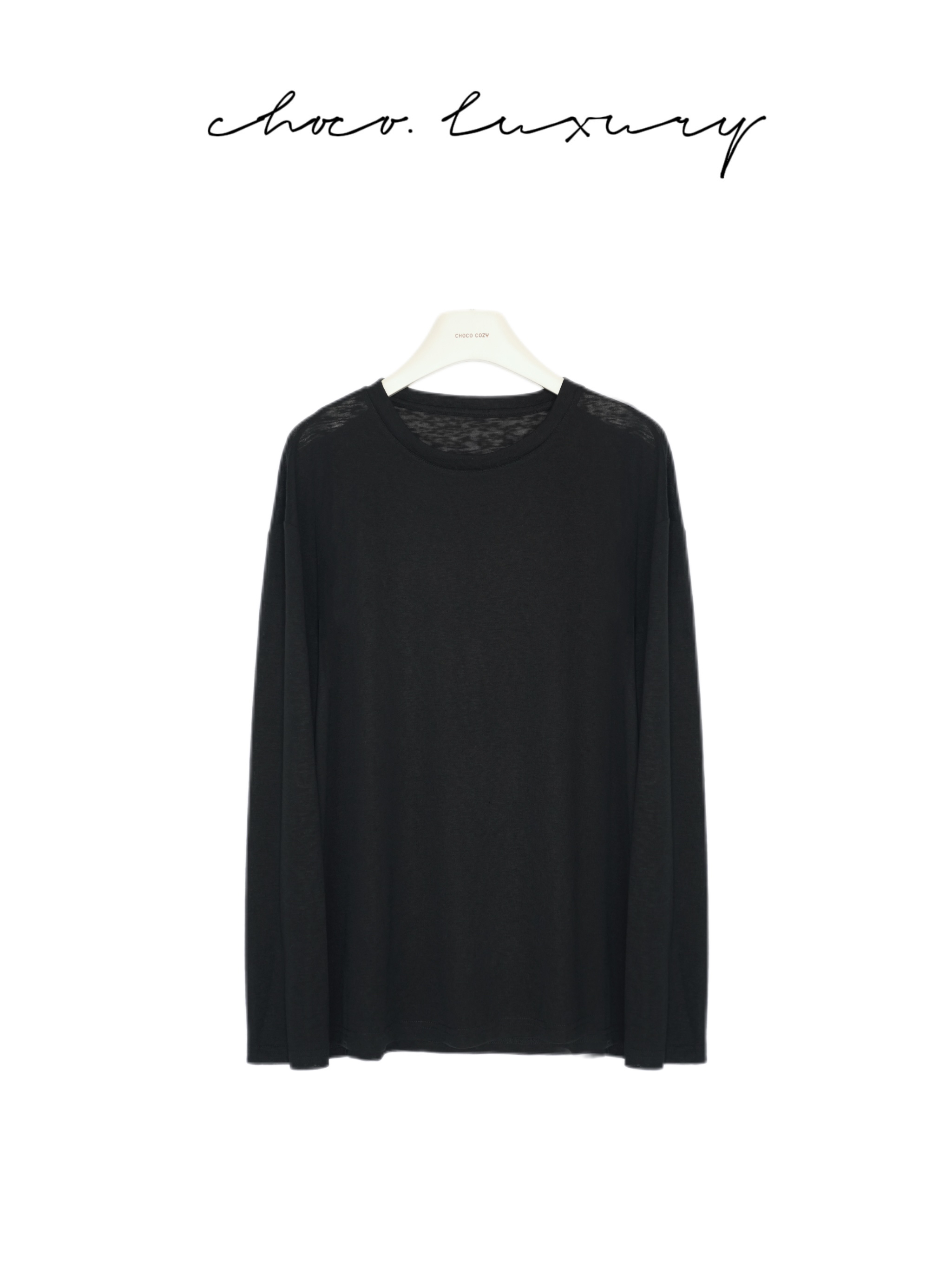 CHOCO【0体感】夏日宝藏 裸感冰凉 巨舒服 ！微透长袖T恤D3228