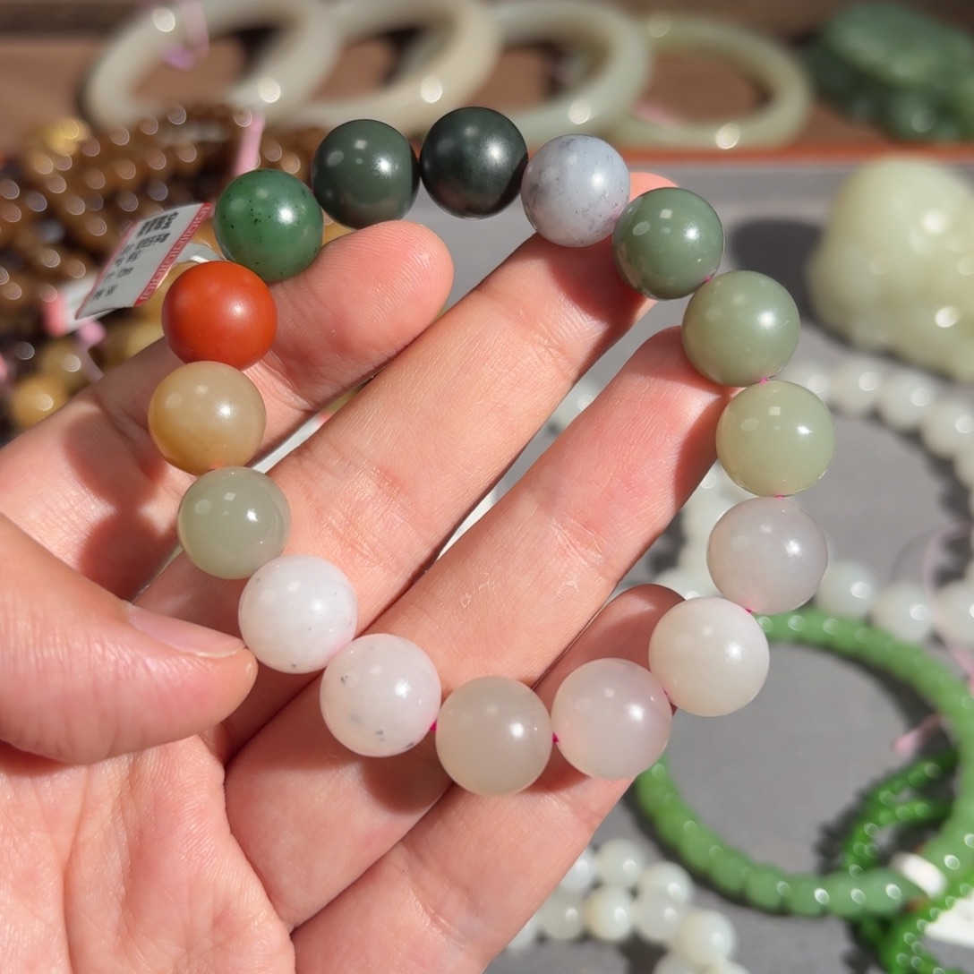 和田玉手串未镶嵌