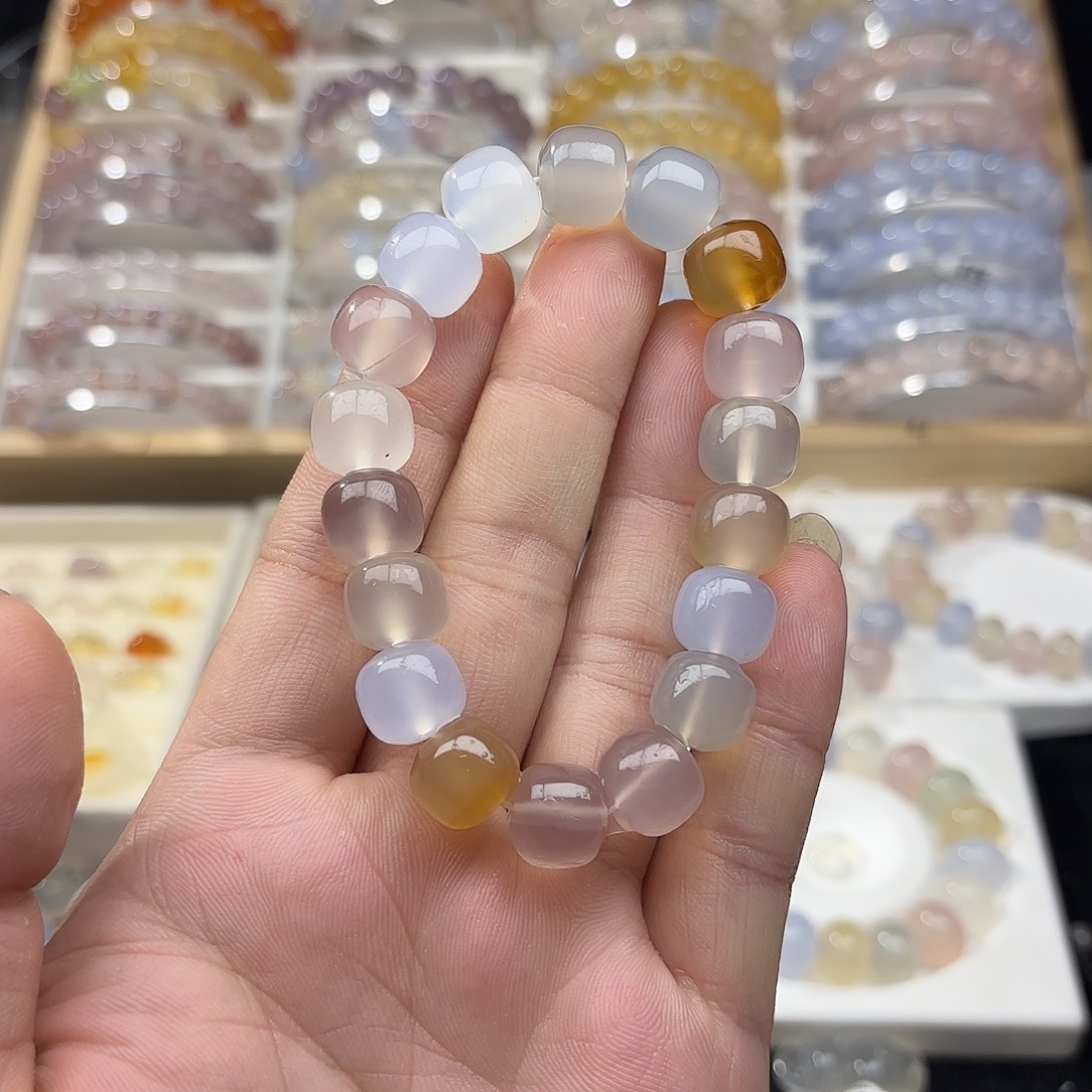 玛瑙/玉髓未镶嵌手链