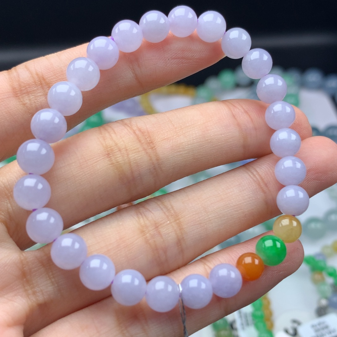 翡翠手链未镶嵌卡