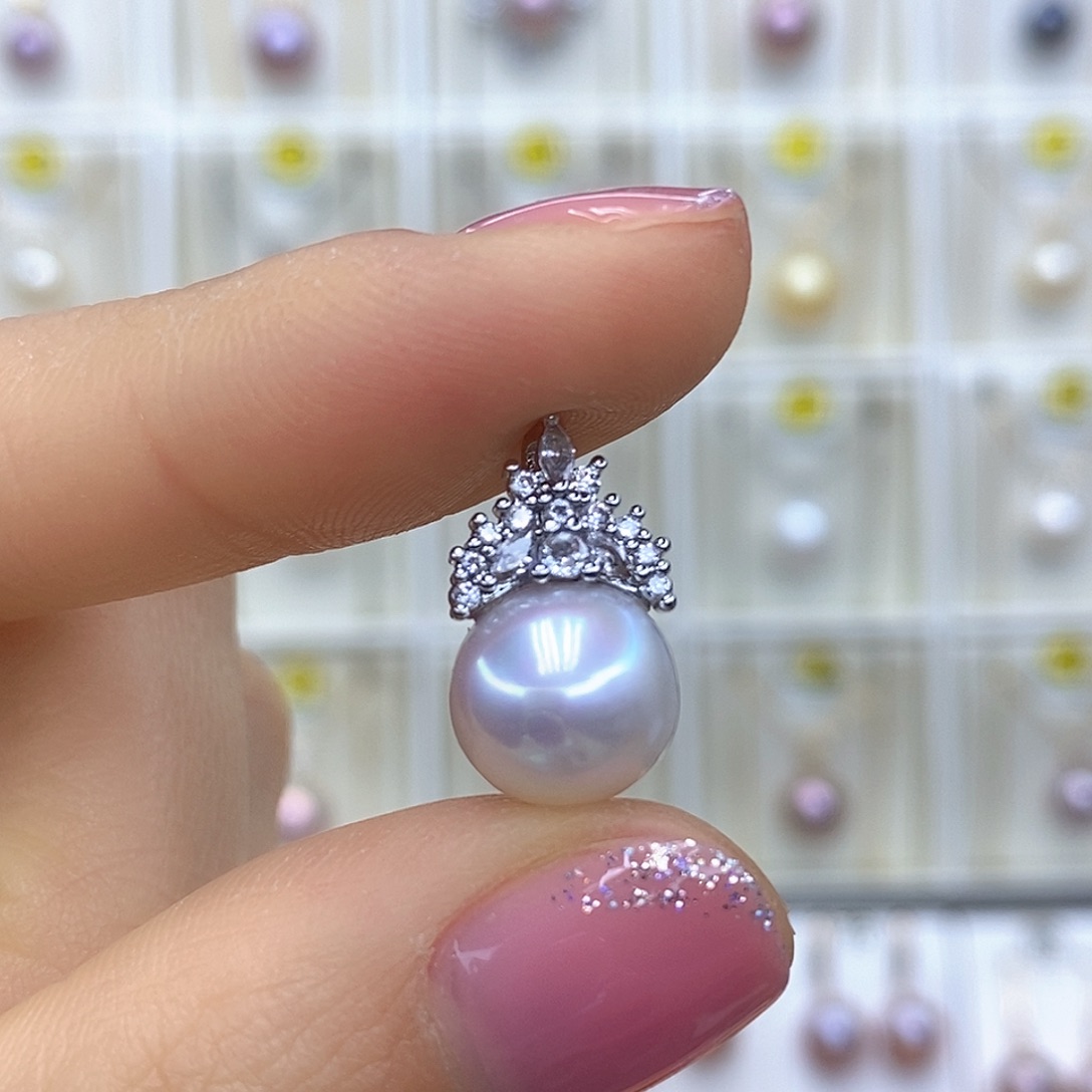 淡水珍珠未镶嵌吊坠(赠链)