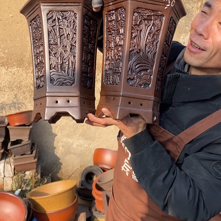 紫砂花盆紫砂茶具套装家用电脑