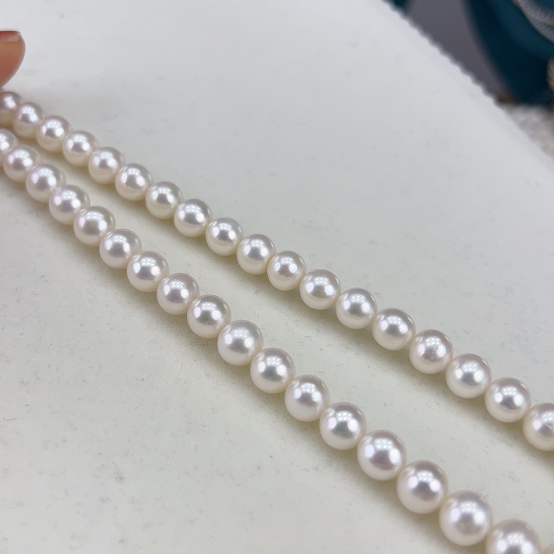 淡水珍珠银S925镶嵌颈饰➕8高品极光