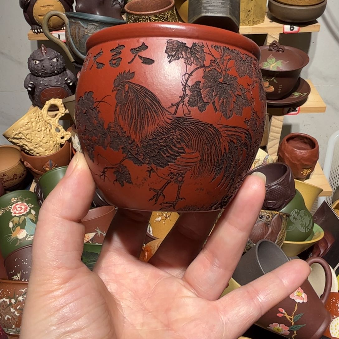 紫砂茶杯宜兴紫砂主人杯