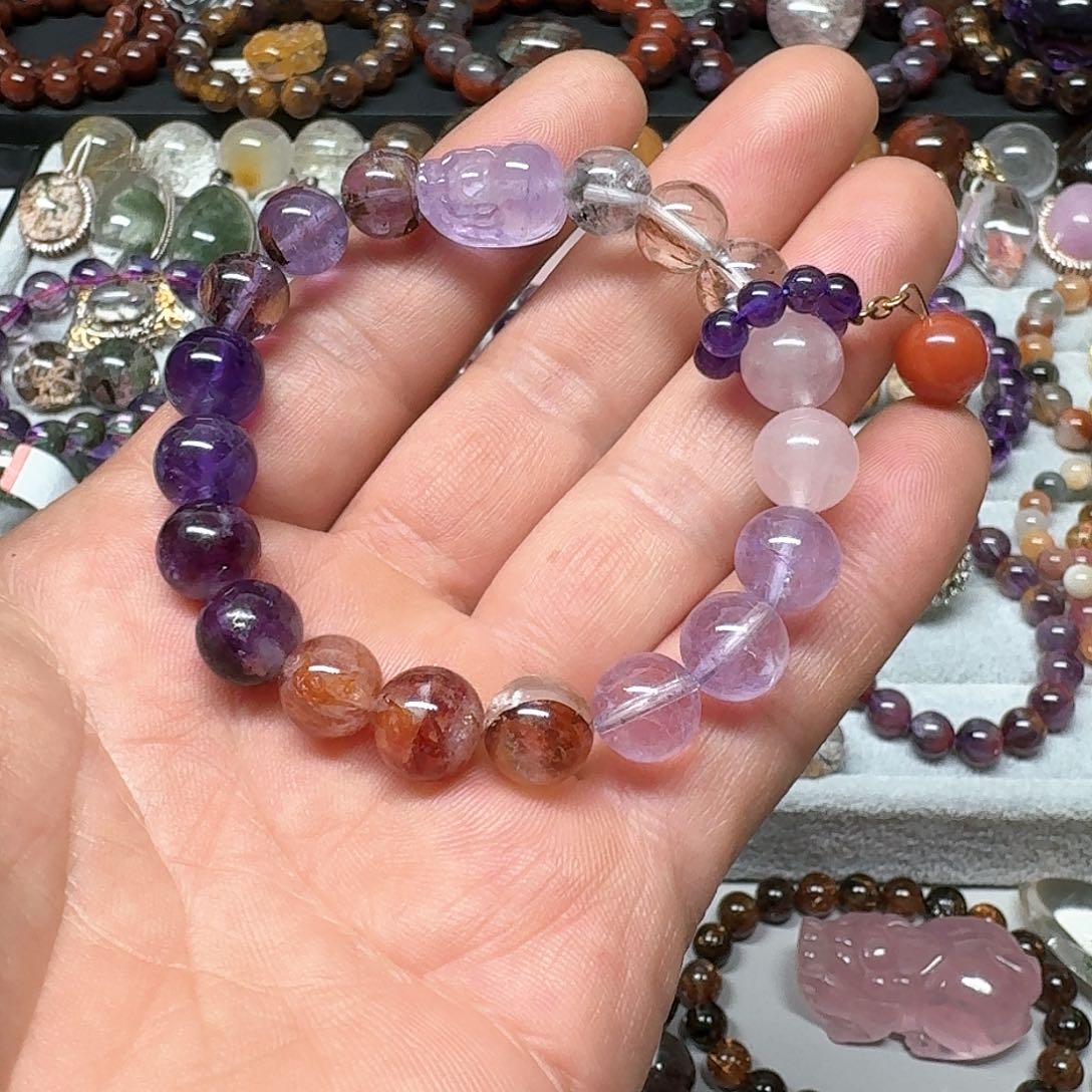 水晶九紫离火手串未镶嵌