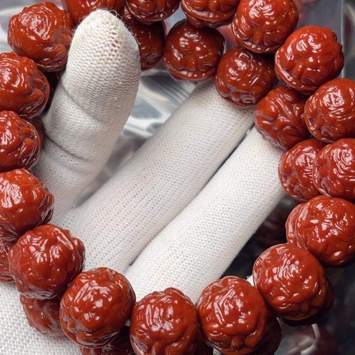 张***运猴头核桃手串蟾王