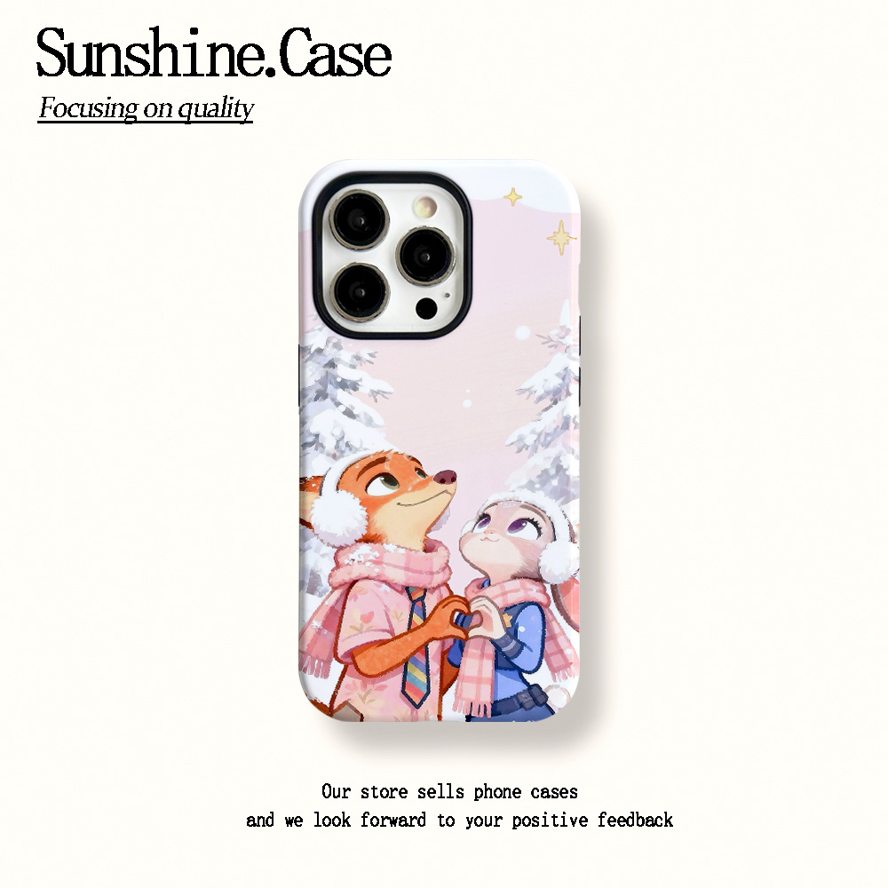 菲林二合一适用苹果华为vivo小米oppo手机壳一起看雪17PRO/16