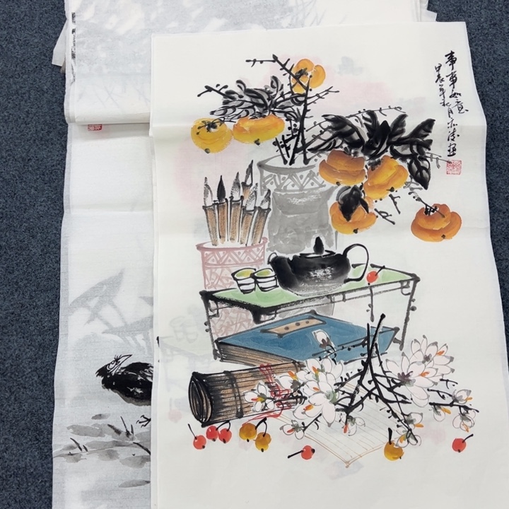 国画纯手绘作品欣赏图