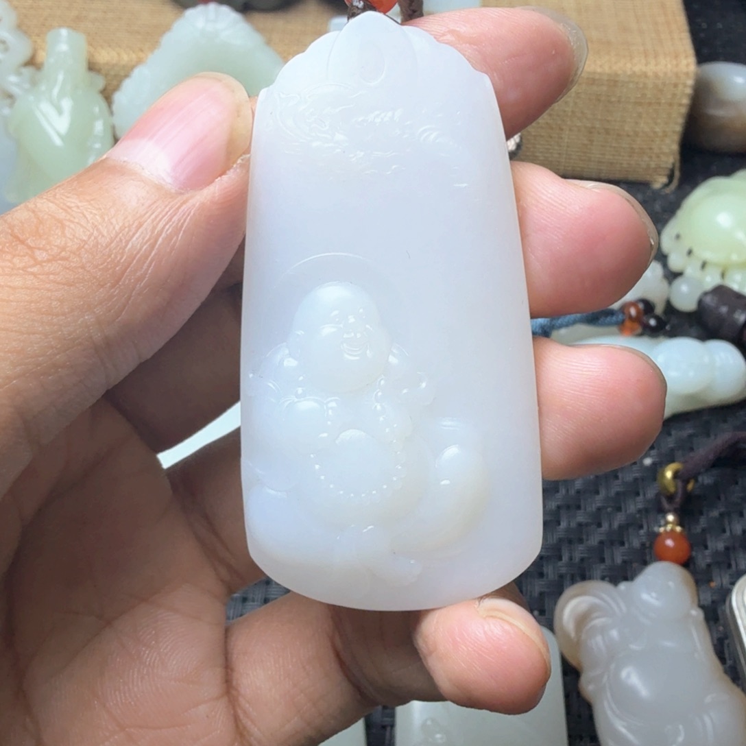 未镶嵌和田玉挂件随**转