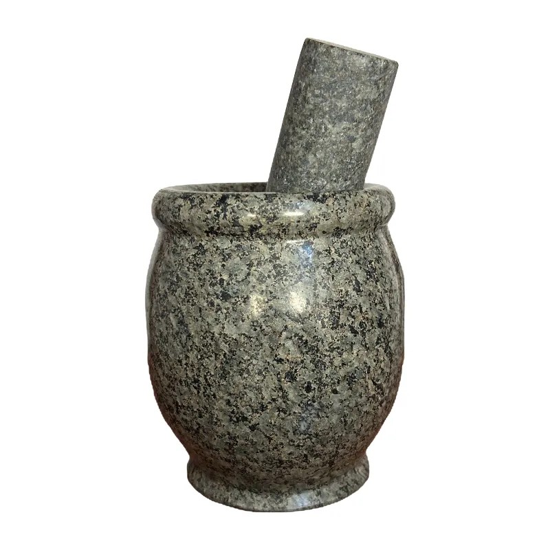 内蒙中华麦饭石高款捣蒜缸捣蒜器加厚捣药缸厨房用品石臼蒜臼