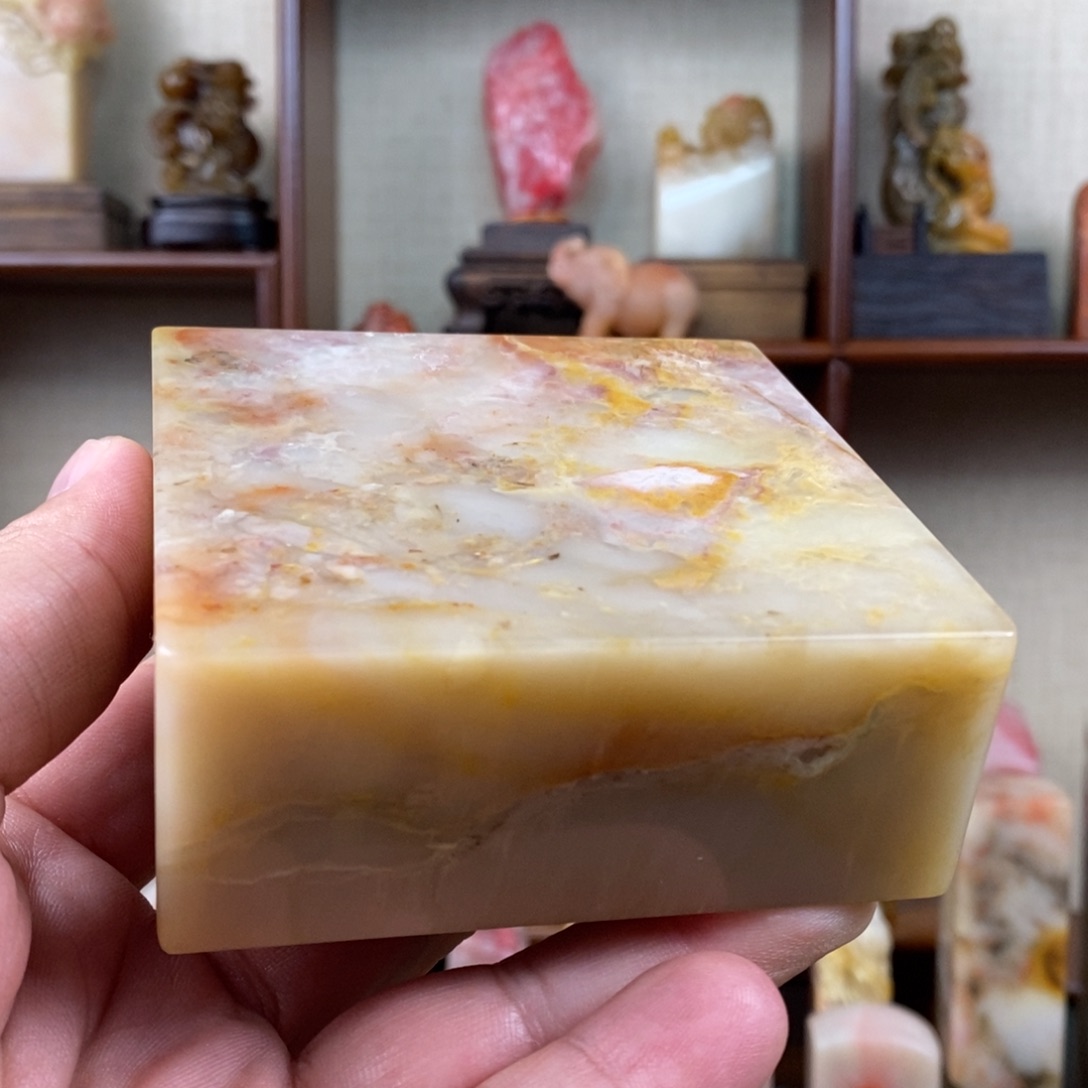 巴林石印石巴林石大印面素章