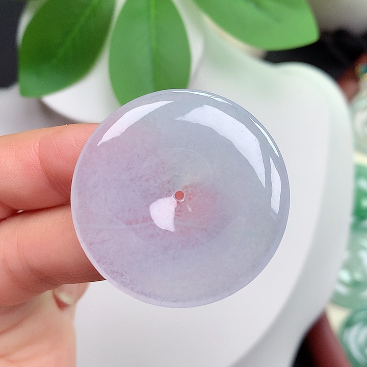 颈饰未镶嵌翡翠平安扣 36.2x4.6mm