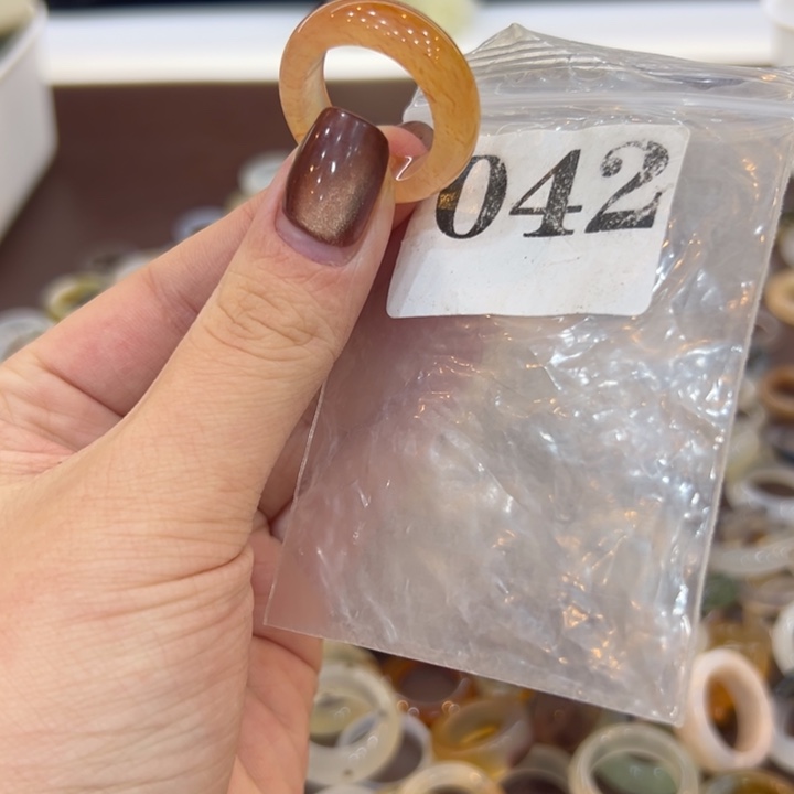 玛瑙/玉髓合金戒指42港20