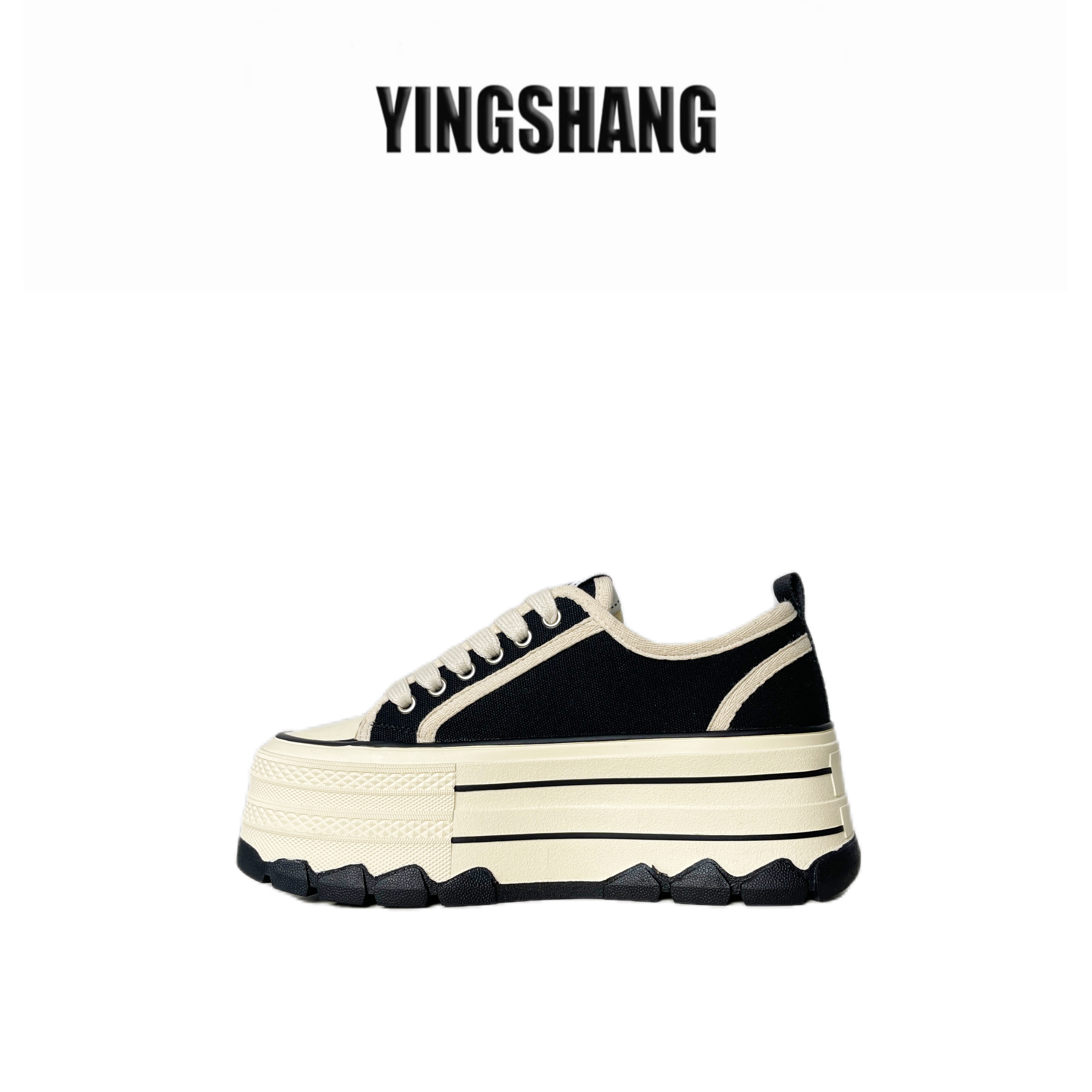 【YS定制】PYQ09166 25款百搭设计感厚底板鞋