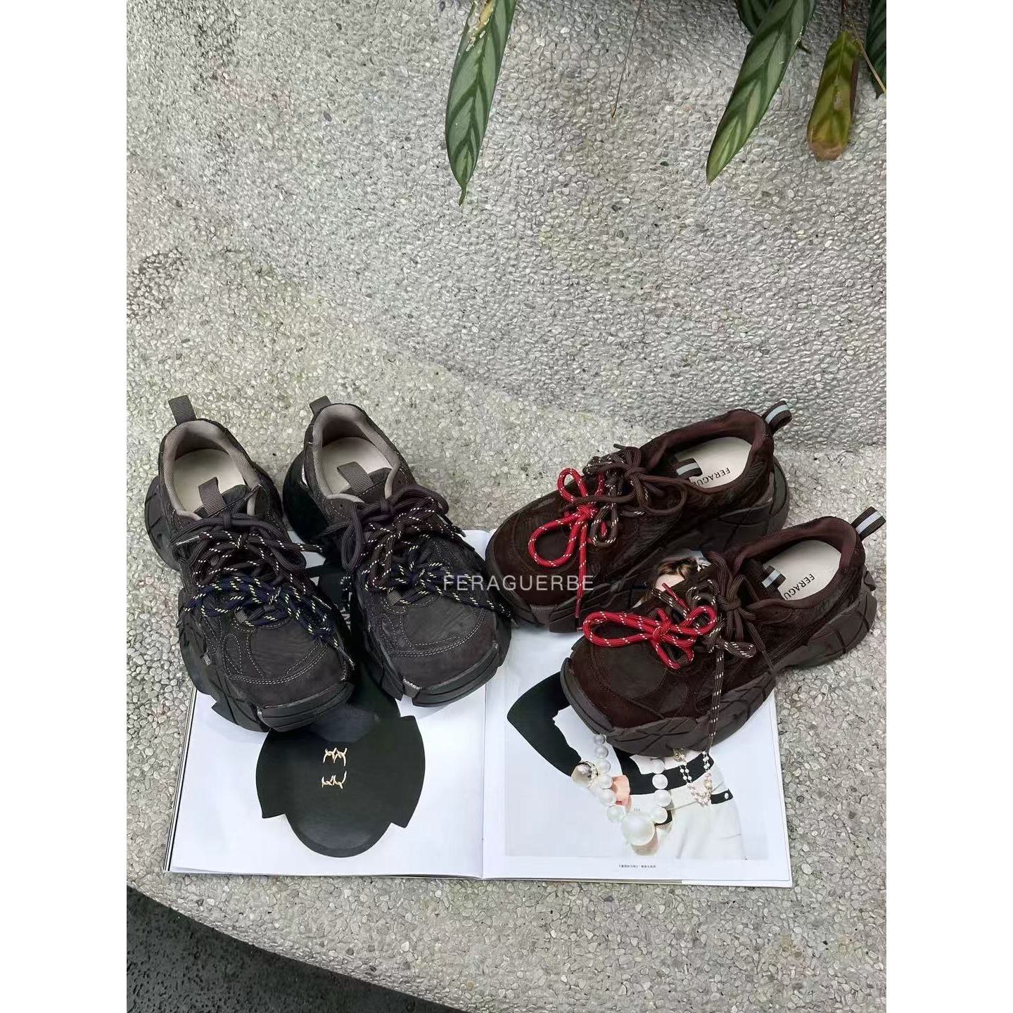 【福利】法拉姿-秋冬复古小个子松糕厚底休闲老爹鞋#918831