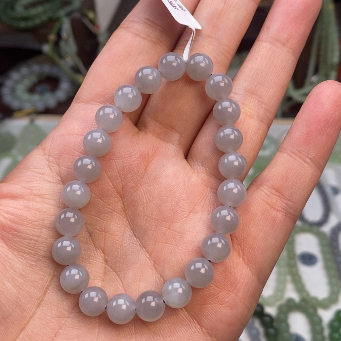 和田玉手链未镶嵌微瑕