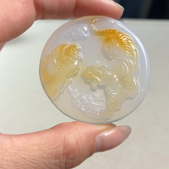 玛瑙/玉髓未镶嵌吊坠(不含链)