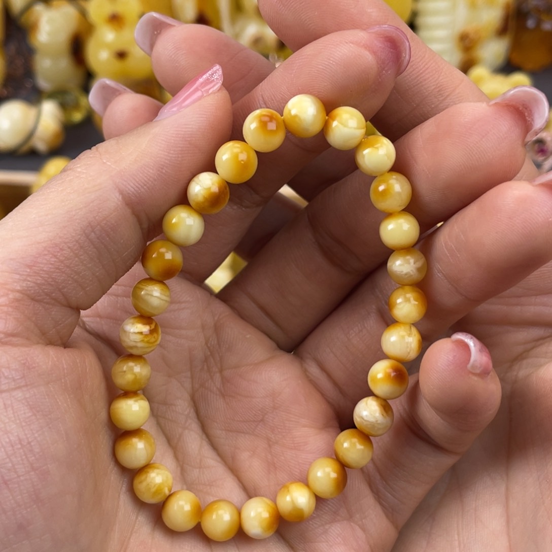 琥珀裸石未镶嵌蜜蜡