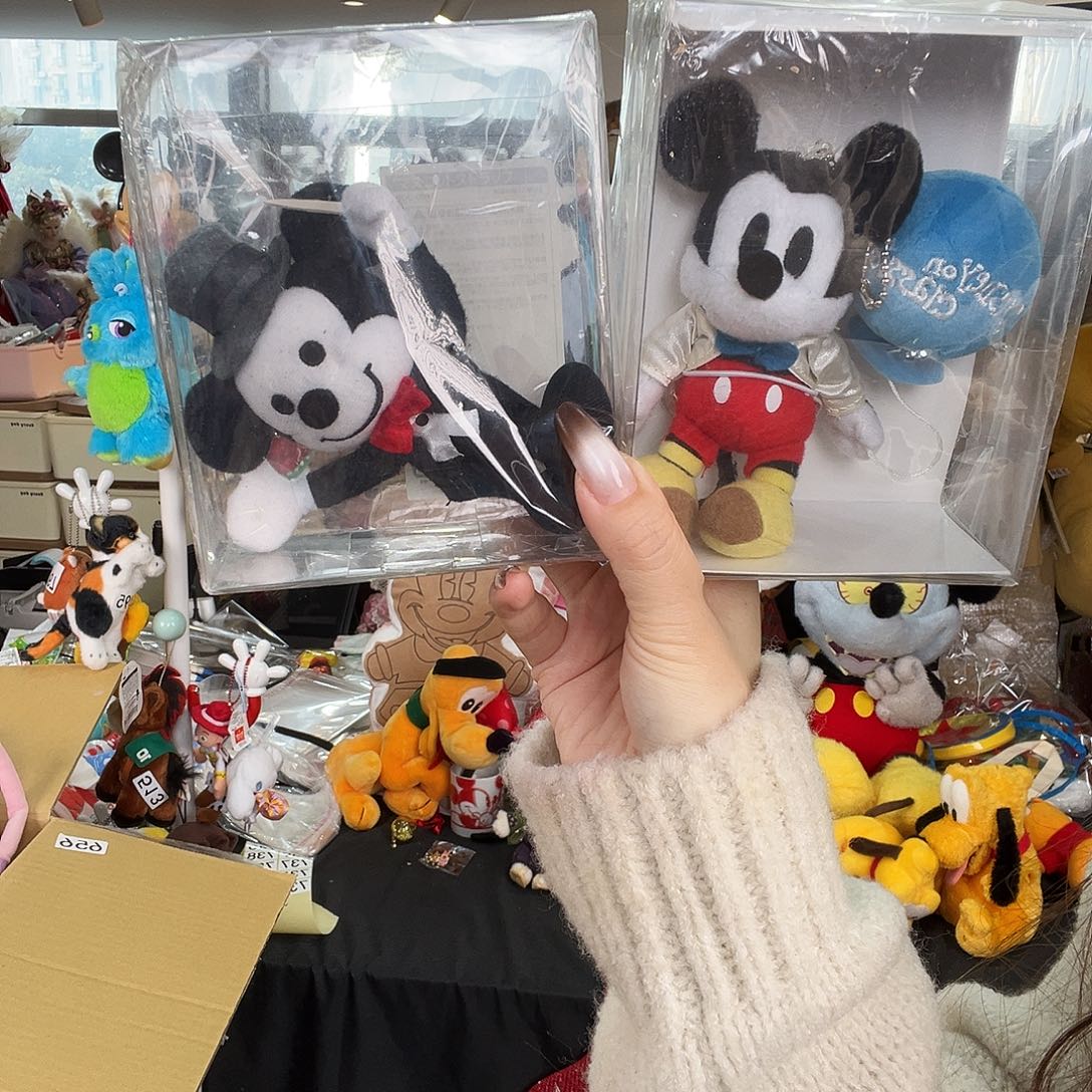 毛绒733号一对米奇挂件