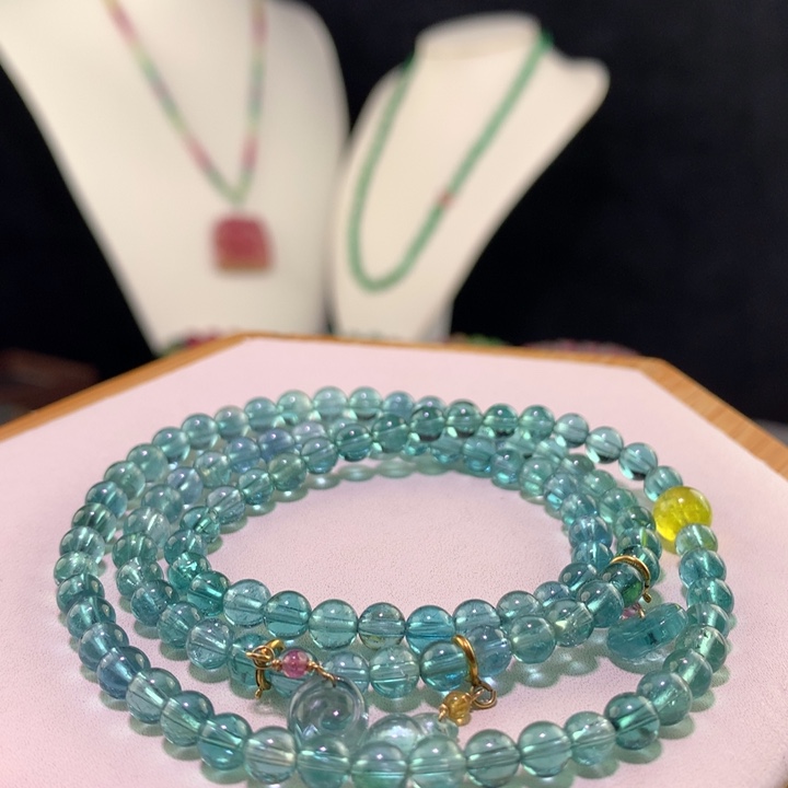 双色碧玺手链未镶嵌