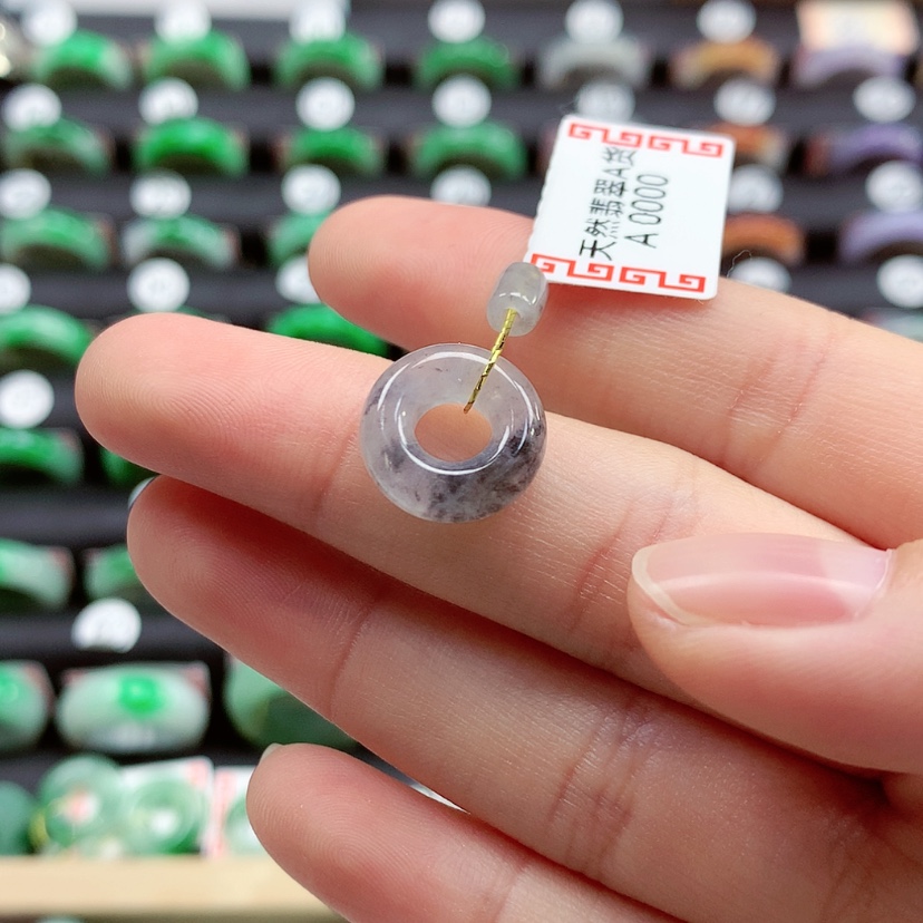 【闪购商品】翡翠戒指未镶嵌甜甜圈