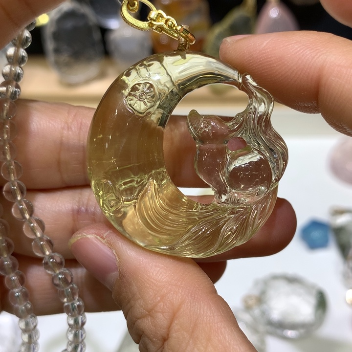 水晶颈饰未镶嵌天然